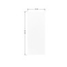 Porte coulissante MDF Cali blanche, H.204 x l.73 cm