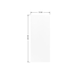 Porte coulissante MDF Cali blanche, H.204 x l.83 cm