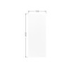 Porte coulissante MDF Cali blanche, H.204 x l.83 cm