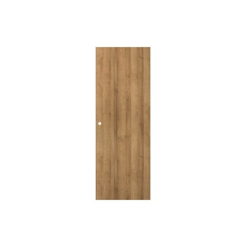 Porte coulissante MDF Cali chene clair, H.204 x l.83 cm