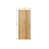 Porte coulissante MDF Cali chene clair, H.204 x l.83 cm