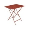 Table de jardin, FERMOB Bistro, 77 x 57 cm, ocre rouge