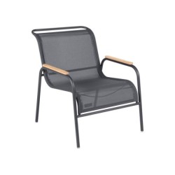 Fauteuil LOUNGE COOLSIDE en textilène, carbone