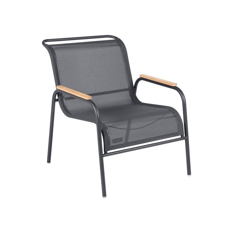 Fauteuil LOUNGE COOLSIDE en textilène, carbone