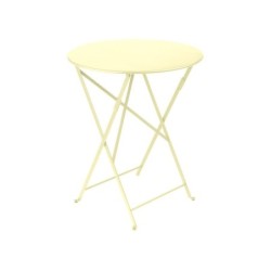 Table de jardin ronde, Bistro FERMOB, diam. 60 cm, citron givré