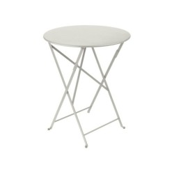 Table de jardin ronde, FERMOB Bistro, diam. 60 cm, 2 personnes, gris argile