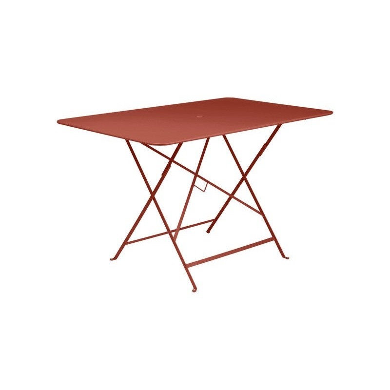 Table de jardin rectangulaire, FERMOB Bistro,  6 personnes, rouge