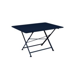 Table de jardin rectangulaire, FERMOB Cargo, 6 personnes, bleu abysse