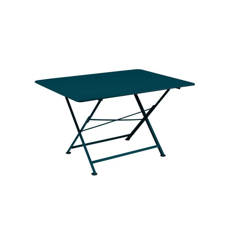 Table de jardin rectangulaire, FERMOB Cargo, 6 personnes, bleu acapulco