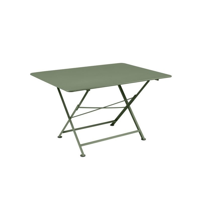 Table de jardin rectangulaire, FERMOB Cargo, 6 personnes, vert