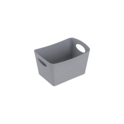 Bac de rangement box recyclé S plastique granit H. 11 x l. 13 cm