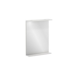 Miroir luniaire led prise incluse, GALICE, blanc 60 cm