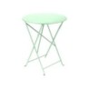 Table de jardin FERMOB ronde 2 personnes vert opaline