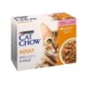 Patée pour chat adulte au saumon haricots Cat Chow, PURINA, 10 x 85 g