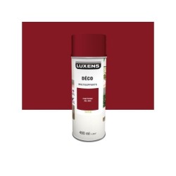 Peinture aérosol Multisupports LUXENS rouge basque ral 3004 satiné 400 ml