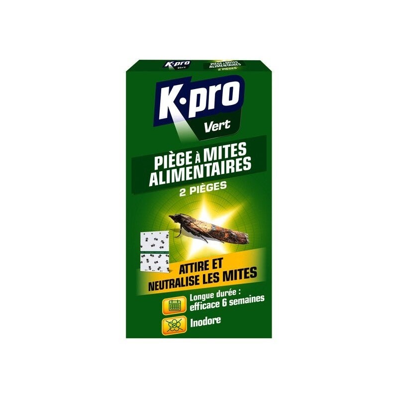 Lot de 2 pièges insecticides pour mites alimentaires, KAPO