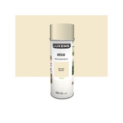 Peinture aérosol Multisupports LUXENS blanc ivoire ral 1013 satiné 400 ml