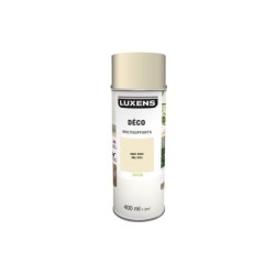 Peinture aérosol Multisupports LUXENS blanc ivoire ral 1013 satiné 400 ml