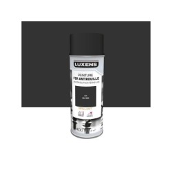 Peinture aérosol Antirouille LUXENS noir ral 9005 brillant 400 ml