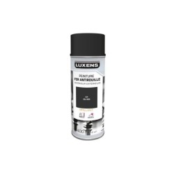 Peinture aérosol Antirouille LUXENS noir ral 9005 brillant 400 ml