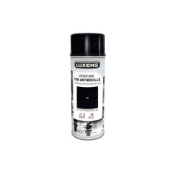 Peinture aérosol Fer antirouille LUXENS noir martelé 400 ml