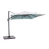 Parasol déporté carré DCB GARDEN Sevilla, L.250 x l.250 cm, gris