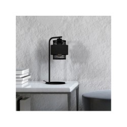 Lampe e27 acier noir/naturel, INSPIRE OTTOMANE, H.50cm H.45 cm