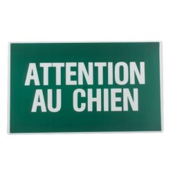 Plaque Attention Au Chien En Plastique