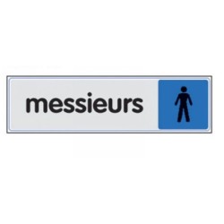 Plaque Messieurs En Plexiglass