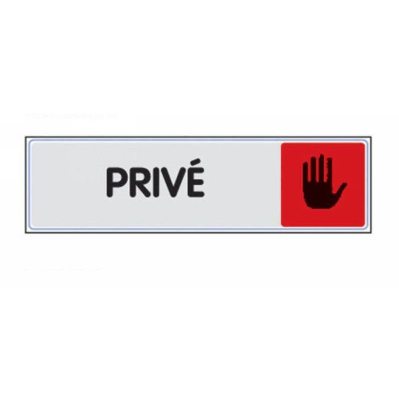 Plaque Privé En Plastique