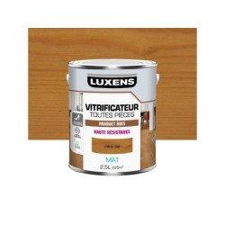 Vitrificateur parquet Haute resistance LUXENS, chene clair mat, 2.5 l