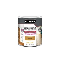 Vitrificateur parquet Passages intenses LUXENS, chene clair brillant, 0.75 l