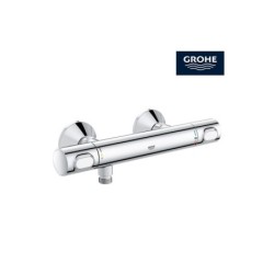 Mitigeur thermostatique douche chromé brillant, GROHE Precision flow