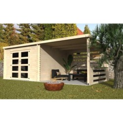 Abri de jardin en bois, DECOR ET JARDIN Fuji, Ep.28 mm, 18.02 m²