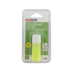 Colorant pour résine époxy en poudre SOLOPLAST 15ml jaune fluo