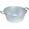 "Bassine à gras lourde pro type ""landaise"" aluminium diam. 50 32l Ep. 3,5mm"