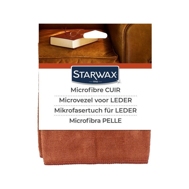 Microfibre spécial cuir à lustrer, nettoyants et dégraissants, STARWAX