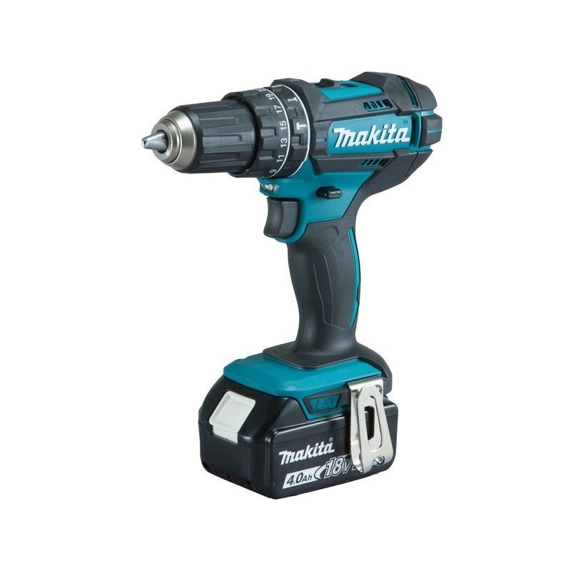 Perceuse visseuse à percussion sans fil MAKITA, 18 V 4 Ah, 2 batteries DHP482RMJ