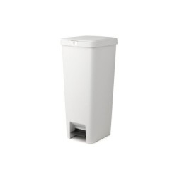 Poubelle à pédale plastique, BRABANTIA, 40 litres, gris clair