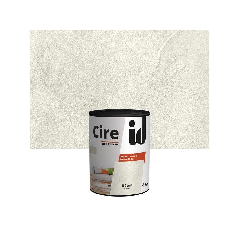 Cire  pour enduit ID, béton mat, 1 l