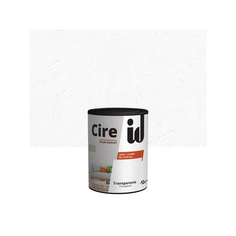 Cire pour enduit ID, transparente mat, 1 l