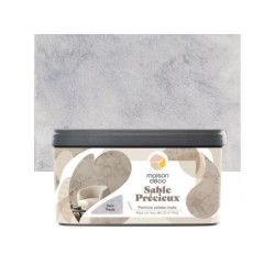 Peinture à effet, Sable precieux MAISON DECO, gris perle, sablé, 2l