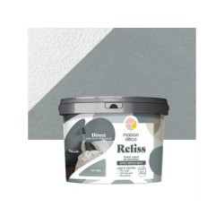 Enduit décoratif Reliss beton MAISON DECO, gris bleu, 15kg