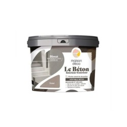 Enduit décoratif intérieur et extérieur, MAISON DECO, 5 kg nickel