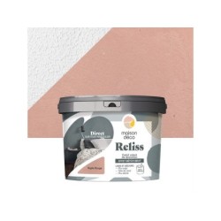 Enduit décoratif Reliss beton MAISON DECO, argile rouge, 15kg