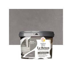 Enduit décoratif Le Béton intérieur et extérieur, MAISON DECO, 5 kg magma