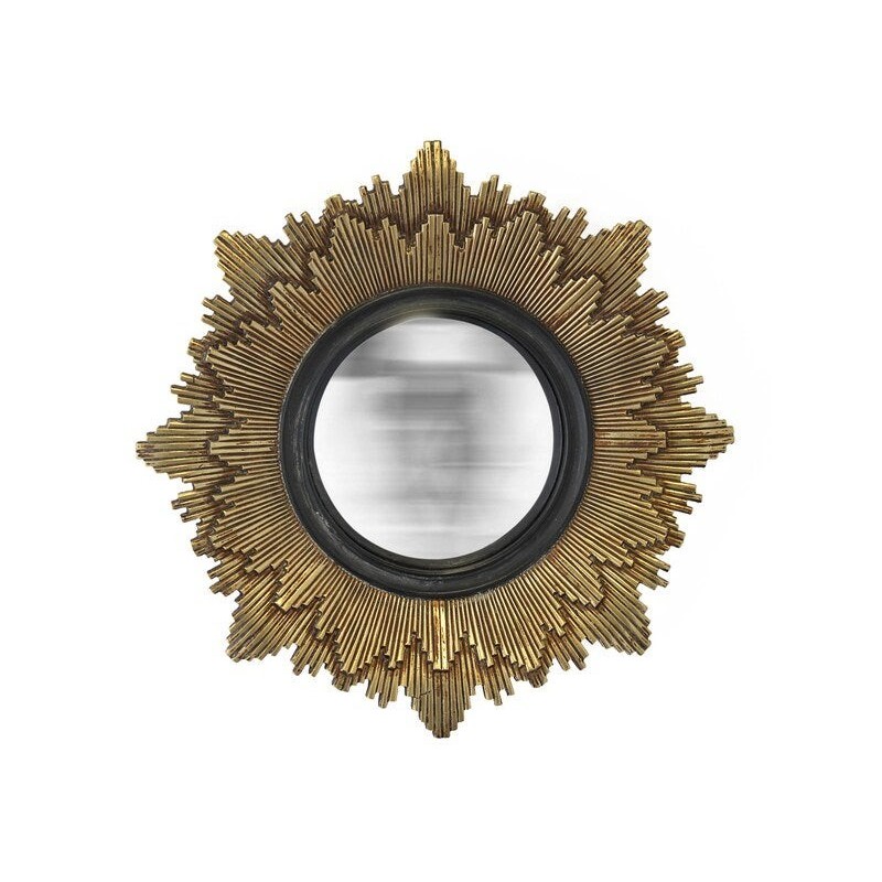 Miroir rond Leonie doré diam.28 cm EMDE