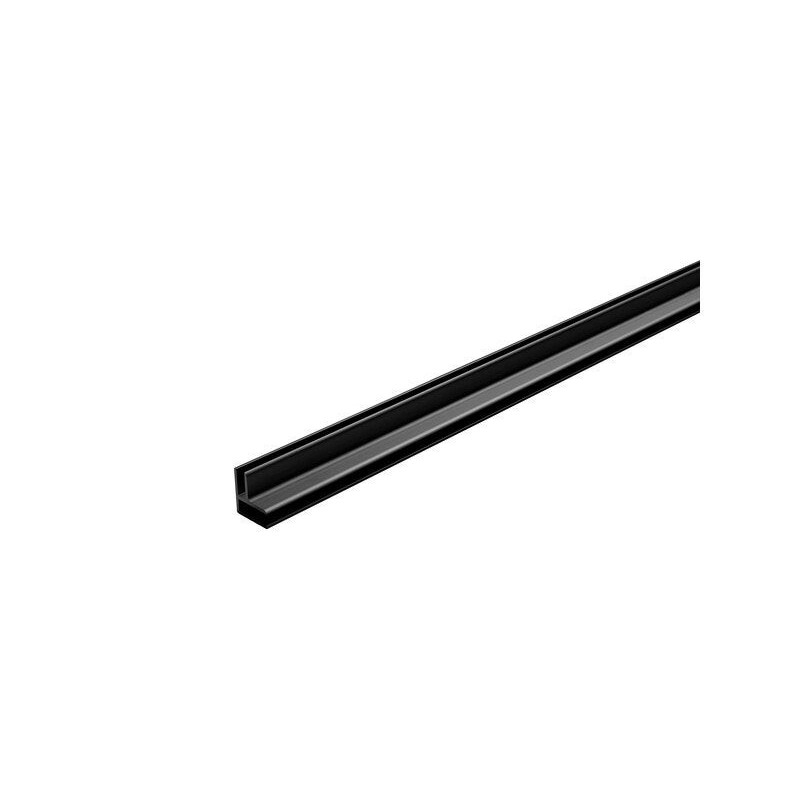 Profile d'angle double en aluminium noir, L. 2m60 DUMAPLAST