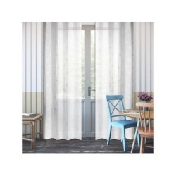 Voilage Opheline, blanc l.140 x H.280 cm INSPIRE