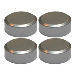 Fixations miroirs rondes aluminium